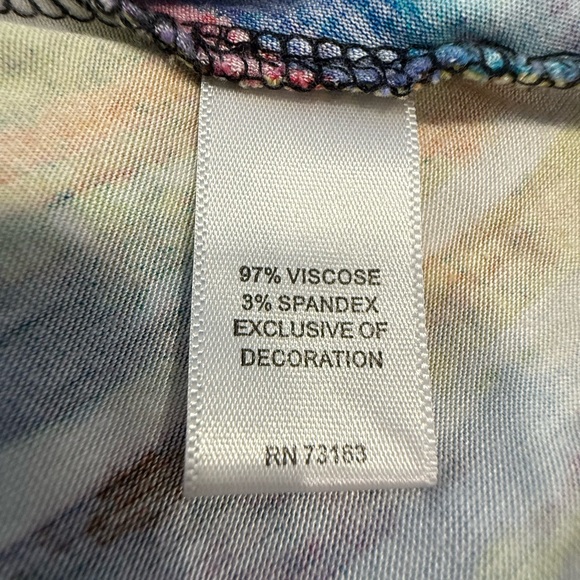 Neiman Marcus abstract striped colorful maxi dress SZ S/M - Picture 8 of 14